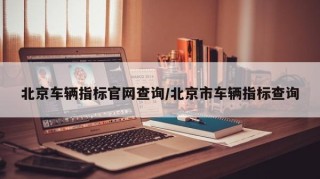 北京车辆指标官网查询/北京市车辆指标查询